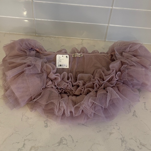 Free People Mauve Ruffled Top - Picture 3 of 7